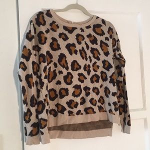 H&M leopard print sweater